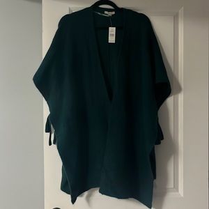 Loft Brilliant Emerald Sweater Wrap